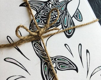 West Coast themed hand-drawn greeting card bundle