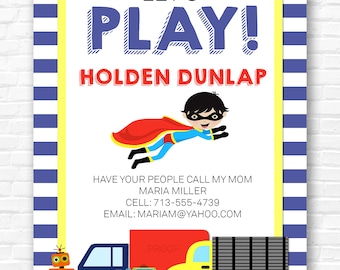 Playdate Invitation