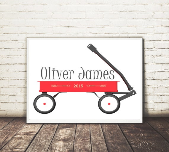 items-similar-to-personalized-red-wagon-print-name-print-classic