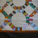 Vintage 1930's hand pieced quilt in queen size