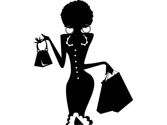 Black Woman Silhouette Fashion Glamour Classy Lady Female