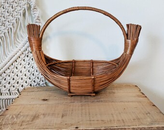 Reed Basket / Boat Basket / Flower Basket