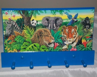 Hang Em Ups. It's a Jungle Out There, Organizer, Coat Hooks, Hat Hooks, Towel Hooks