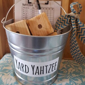 Yard Yahtzee, wedding game, yard game