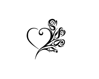 fancy heart stencils