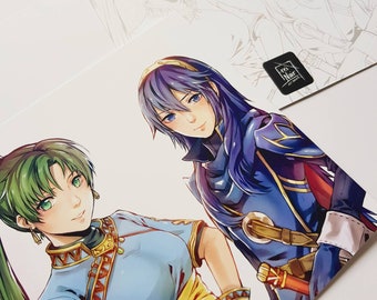 Fire Emblem; Lucina and Lyn Art Print