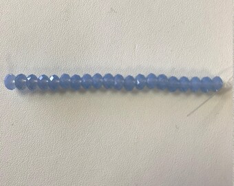 5040 Swarovski® 6mm Rondelle - Air Blue Opal - 12 pieces