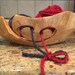 Extra-Large Root Wood Yarn Bowl ~ From The SHAN MU Tree - See photo for size