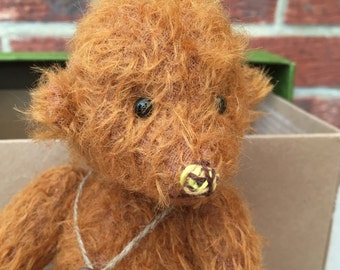 Handmade Artist Teddy Bear Buzz by Fran's Bears, 9.5 inches (24cm) OOAK
