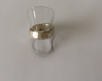 Fine silver Ring Forged
