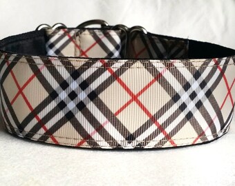 Martingale Dog Collar, 1.5" or 2" - "Furberry" - Style Options Available