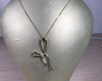 14k solid yellow gold artisan elegant dragonfly necklace set with diamonds
