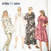 1990s Oversized Pullover Dress or Tunic UNCUT Pattern Simpicity 9548 Sizes 18-24 - plus Size, caftan, muumuu, smock, pockets, easy to sew