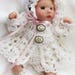 Cheryls Crochet D37 Doll 4 to 5 inches Cotton Matinee Set PDF Download Crochet Pattern