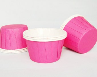 High Quality Pleated Hot Pink Baking Cups Cupcake Cases Muffin Cups
