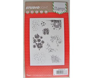 Clear stamps / clear stamps bottoms and corners of Christmas / winter