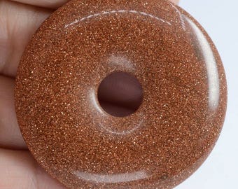 Sun stone 40 X 40, semi precious #63211 1 donut