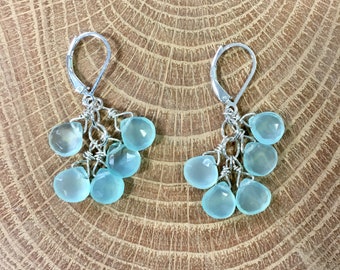 Chalcedony Cascade Earrings
