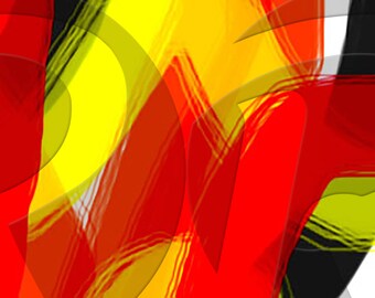 Colors Abstract - Digital Art print - Horizontal