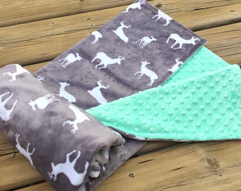 Minky Baby Blanket - Baby Blanket, Crib Blanket,