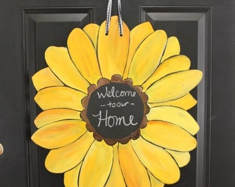 chalkboard door hanger