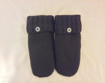 Upcycled warm and soft wool sweater mittens