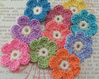 Crochet Daisy Flower Appliques