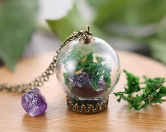 Crystal Terrarium Necklace
