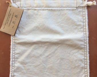 Organic Cotton Produce Bag, Bulk Bag 8" X 8"
