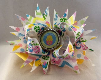 Easter Chick Hair Bow