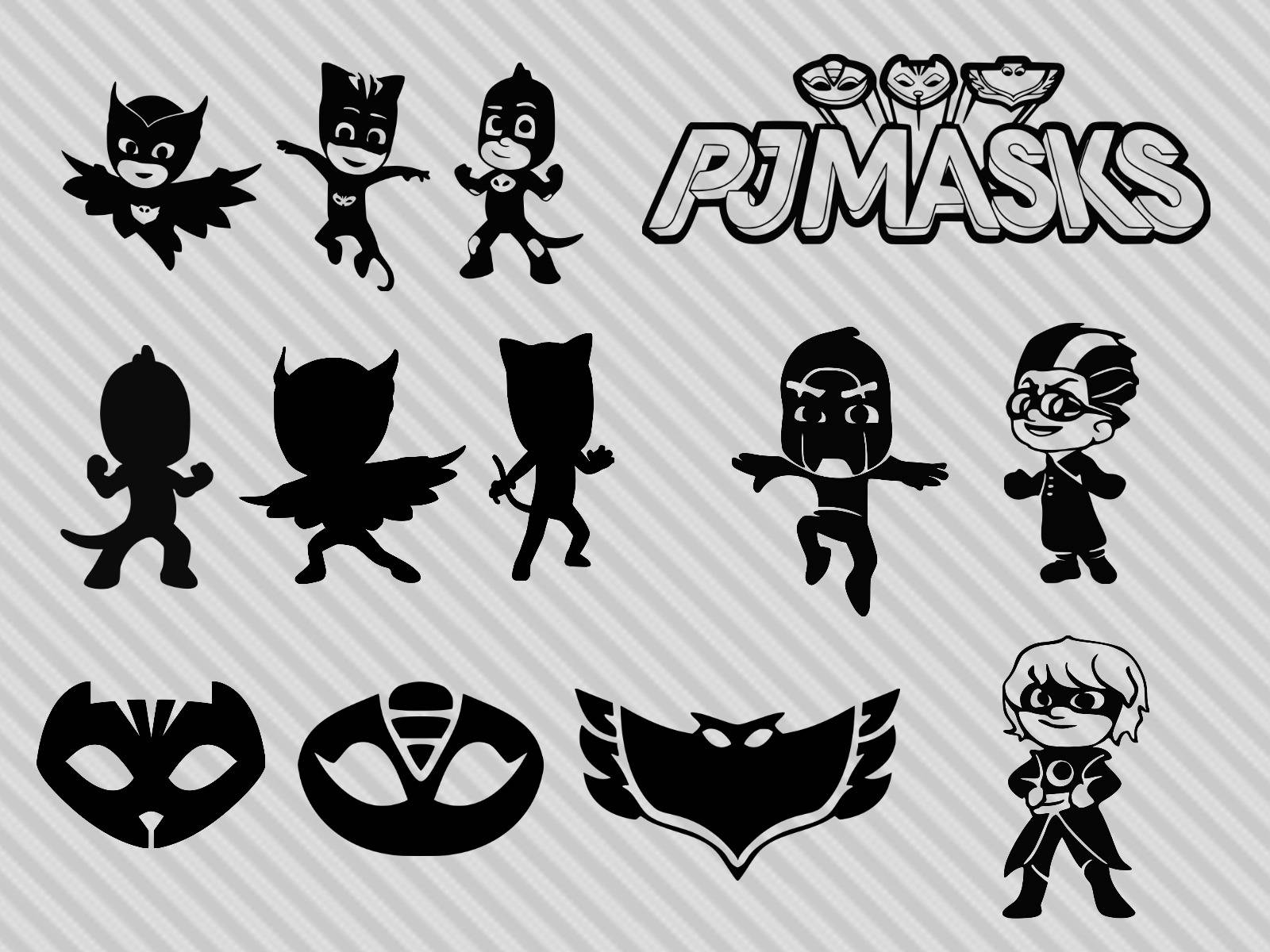 Download PJ masks svg bundle pj masks clipart png dxf owlette svg