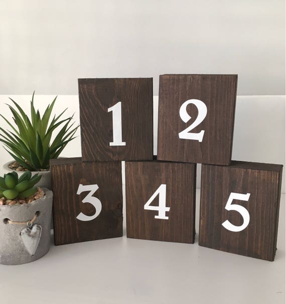 15 Rustic Country Wedding Table Number Holders Ideas