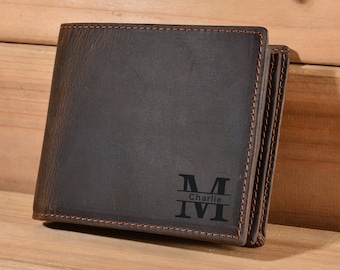 Personalized Monogrammed Engraved ,Best Man, Father's Day Gift,gifts,wallets for men,monogrammed wallet,personalized wallet,leather wallet