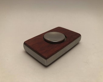 Custom Hand Spinner in Stainless Steel and Padauk