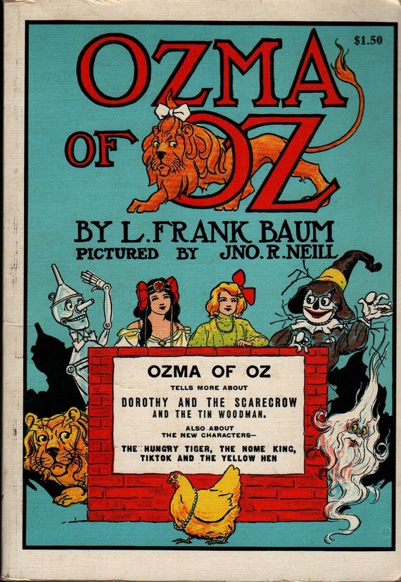 Ozma of Oz + L. Frank Baum + John R. Neill + Vintage Kids Book
