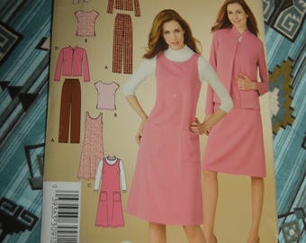 Simplicity 3630 Misses Pants Top Jacket and Dress or Jumper Sewing Pattern - UNCUT - Size 10 - 18