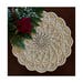 Crochet Doily Cream – 11 1/4 ” Diameter – Round Lace Doily – Crochet Table Topper – Centerpiece –Textured Doily 3D - Gift Idea.