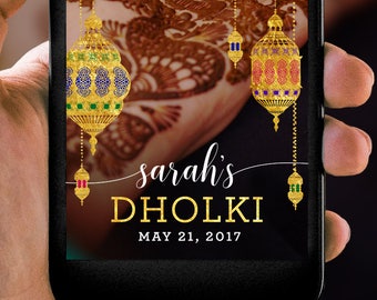 Lantern Dholki Mehndi Sangeet Indian Pakistani Wedding Snapchat Filter