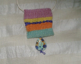 Cotton and ceramic pendant frame