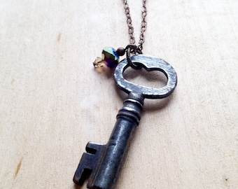 Antique Skeleton Key Necklace
