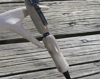 Gunmetal Deer Antler Pen