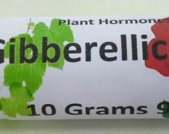 Gibberellic Acid 90% Increases speed of growth, as well as Fruit and Flower Size & Quantity 10-50g