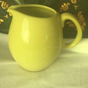 Russel wright pitcher | Etsy Reduced Vintage Russel Wright Midcentury Pottery Iroquois Lemon Casual China Water Wine Pitcher