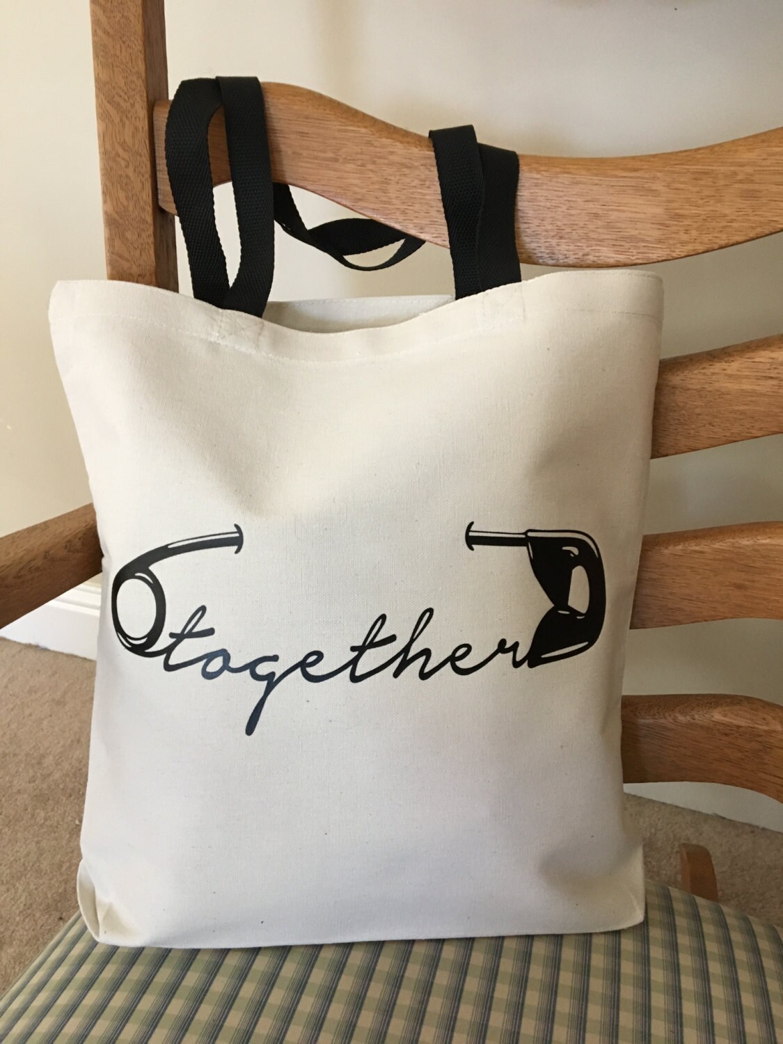 Safety Pin Tote Bag Stronger Together Shopping Bag Large