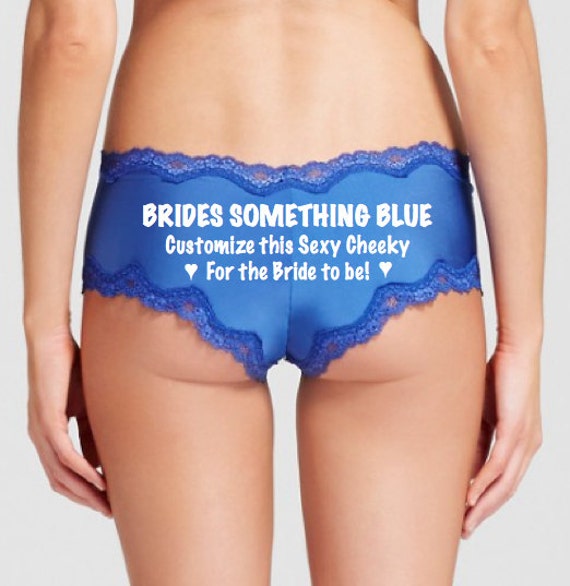 Brides Something Blue Custom Underwear / FAST SHIPPING