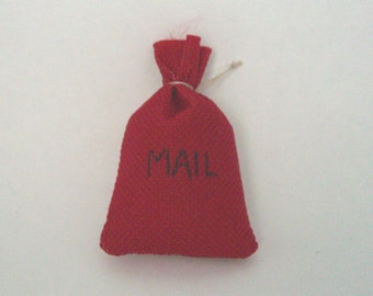 Dolls House Miniature Mail Bag - Handmade