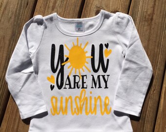 You are my sunshine heat press vinyl shirt