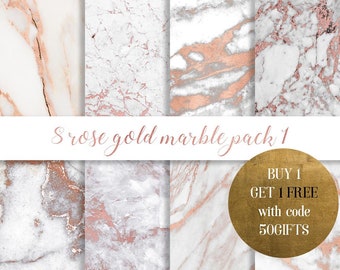Rose gold marble digital paper, Rose gold marble paper, rose gold glitter, gold marble, Rose marble, Copper marble, commercial use