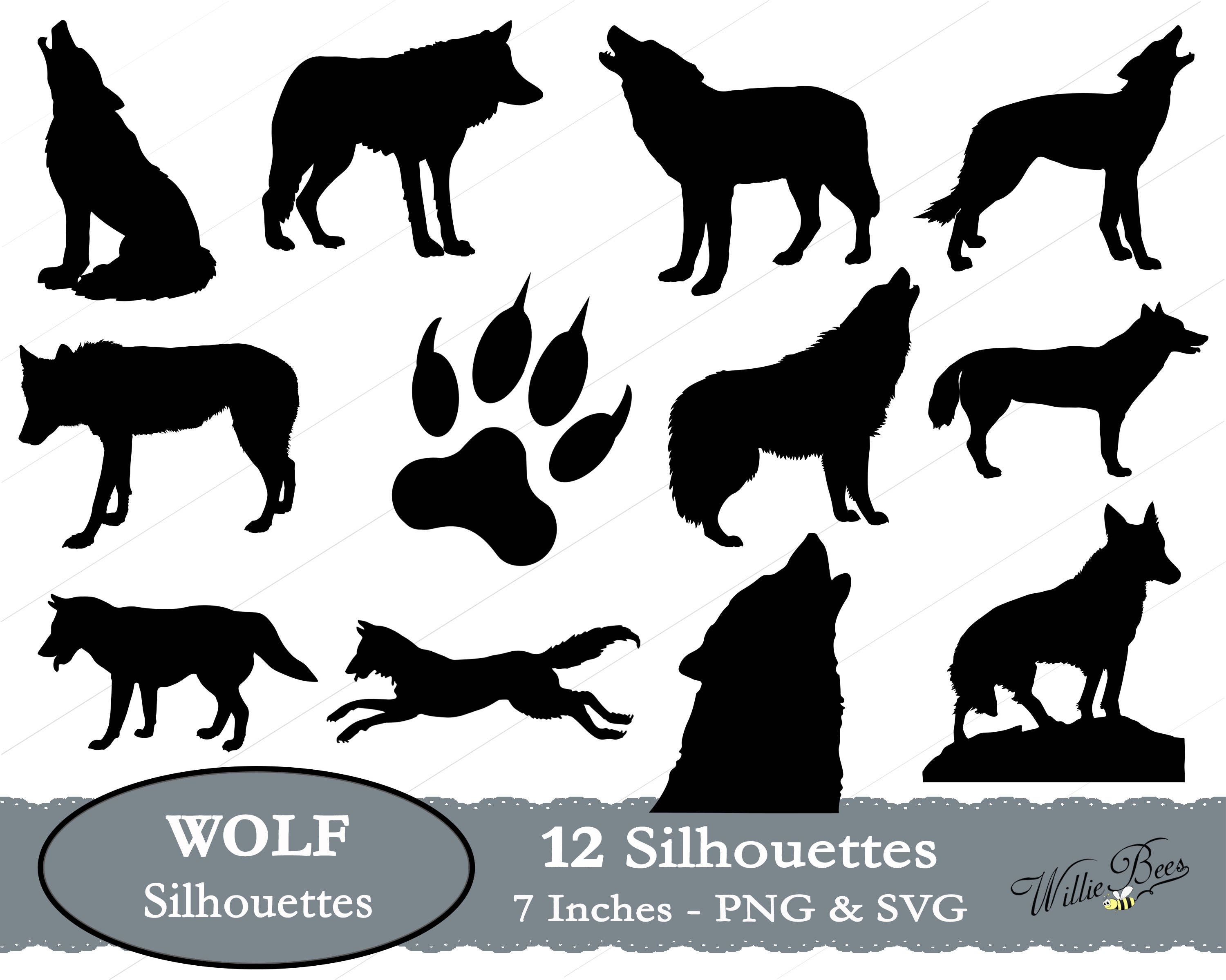 Download Wolf SVG Wolf Silhouette Clip Art Wolves Timber Wolf Grey