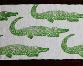 bath rug, bath mat ALLIGATOR cotton chenille rug